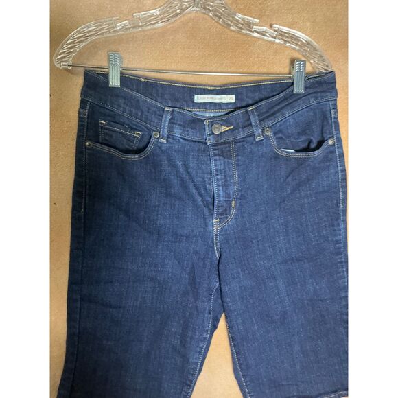 Levi Strauss & Co men's Dark Wash Denim Bermuda Shorts Size 29 - Picture 2 of 8
